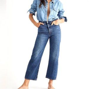 Levi's Ribcage Straight Ankle Button Fly Super High Waist Jeans Size 25